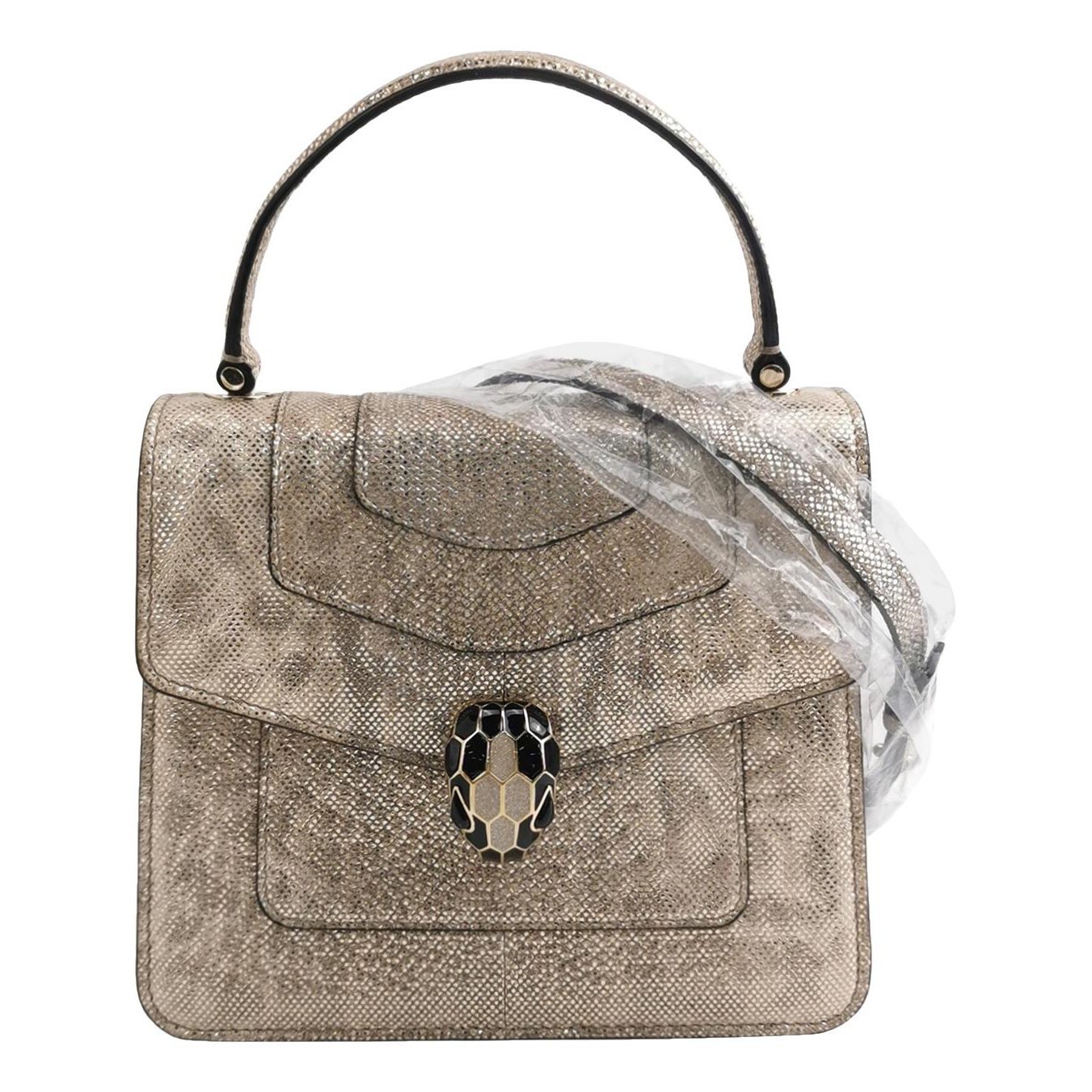 Serpenti leather handbag