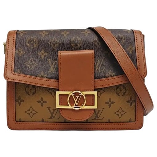 Dauphine leather crossbody bag