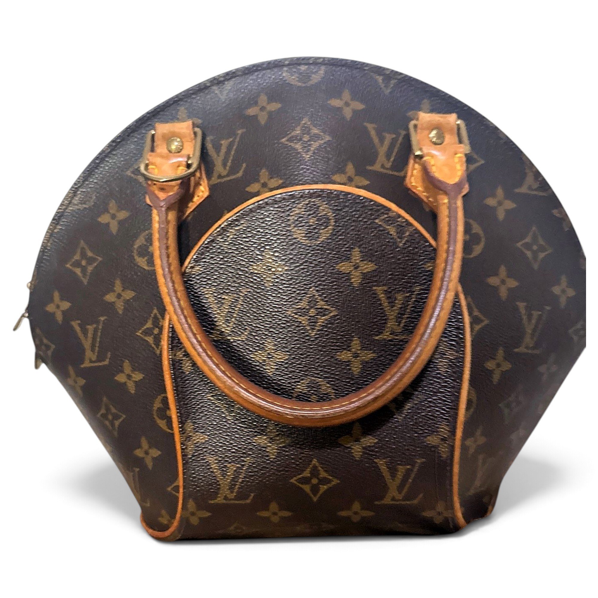 Ellipse leather handbag