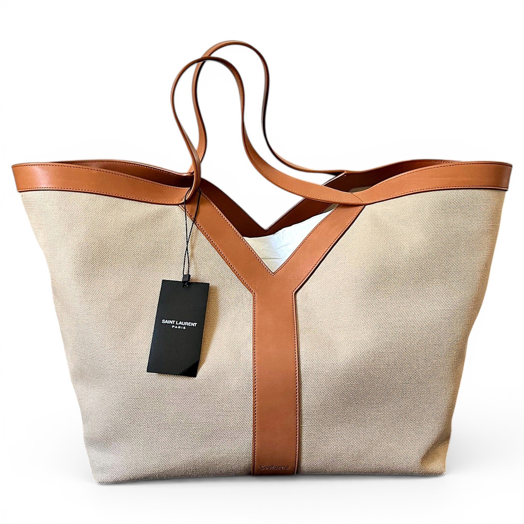 Y leather handbag