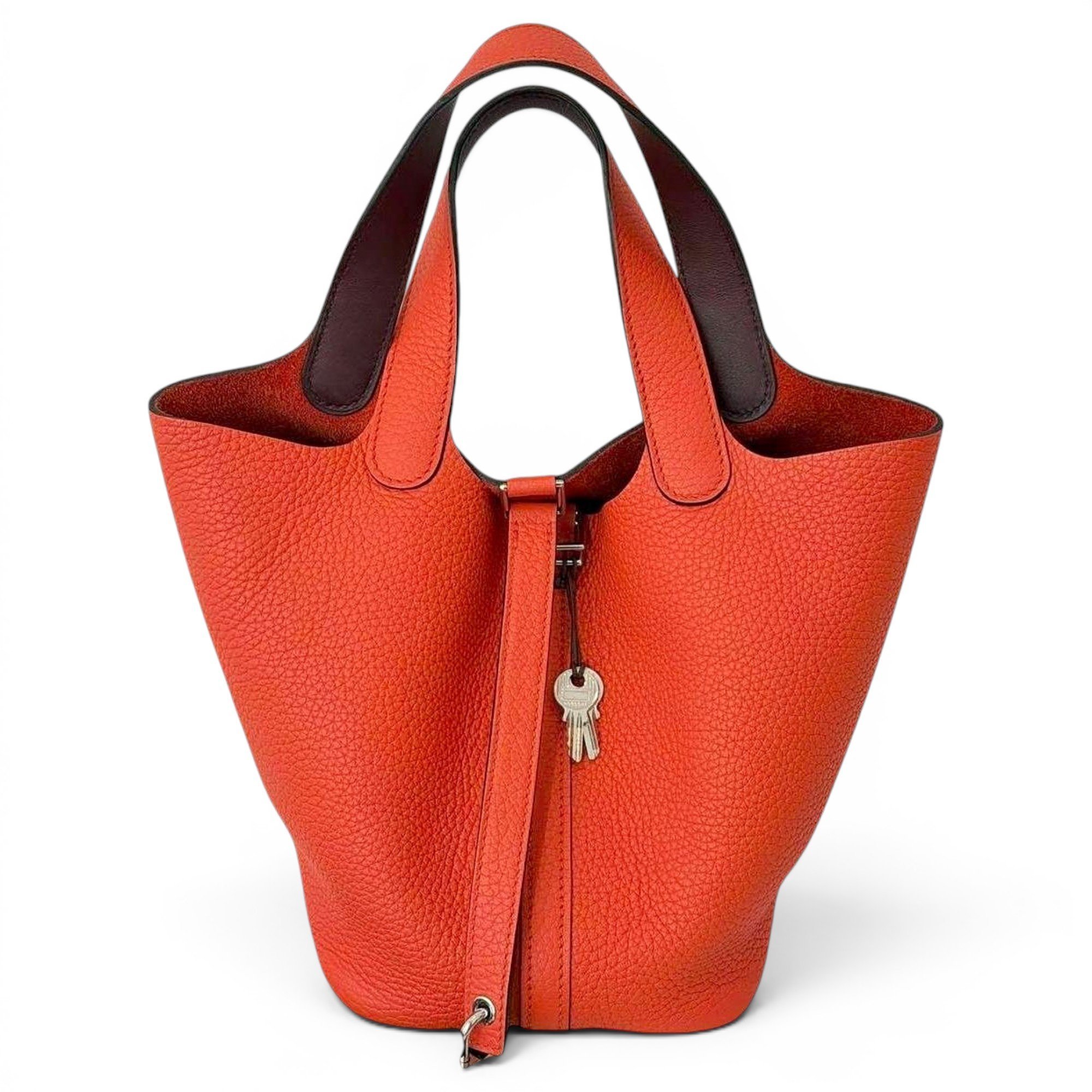 Picotin leather handbag