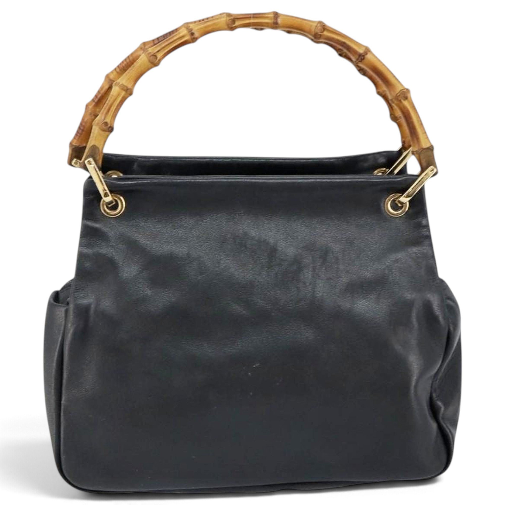 Bamboo leather handbag