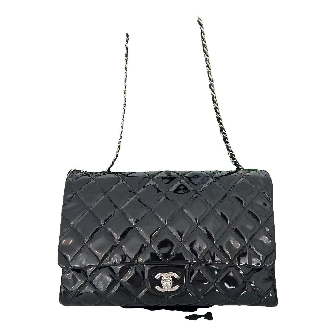 Patent leather handbag