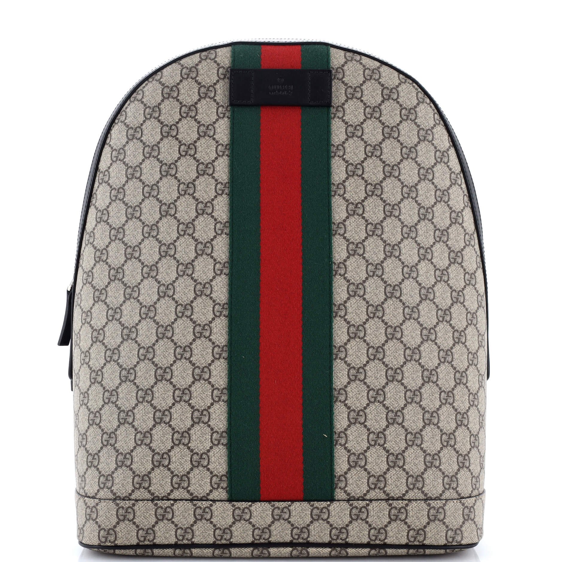 Gucci Web Backpack GG Coated Canvas Medium