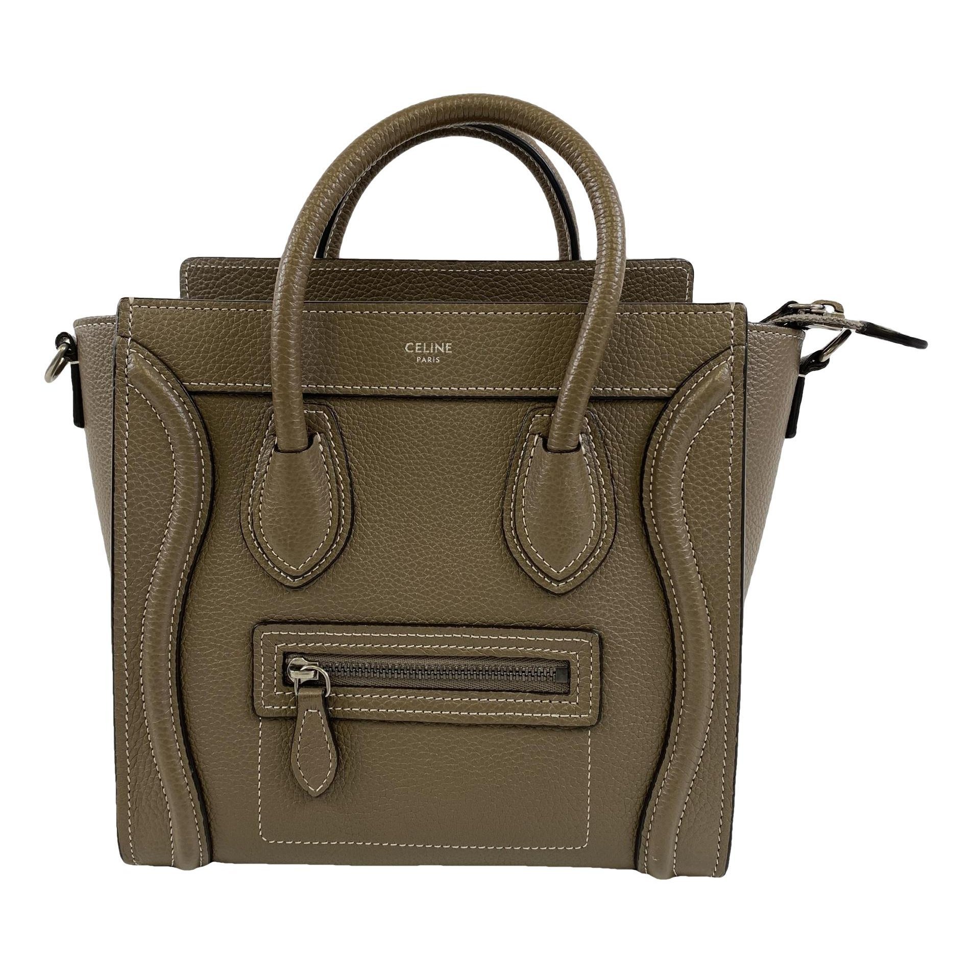 Nano Luggage leather handbag