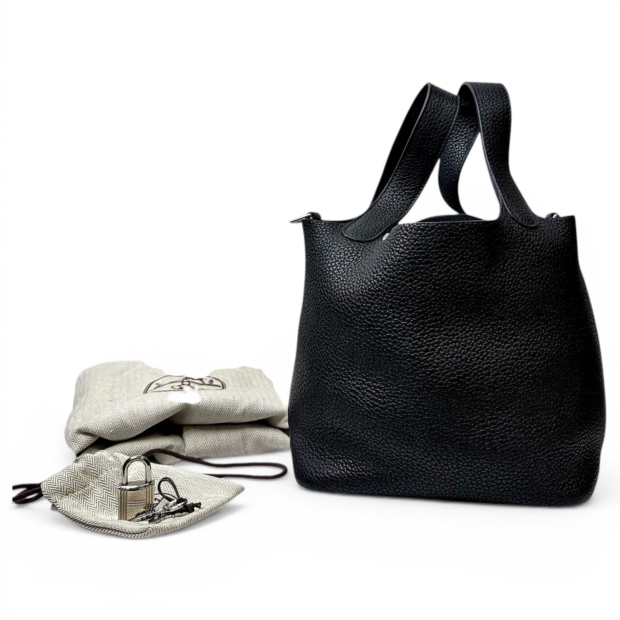 Picotin leather handbag