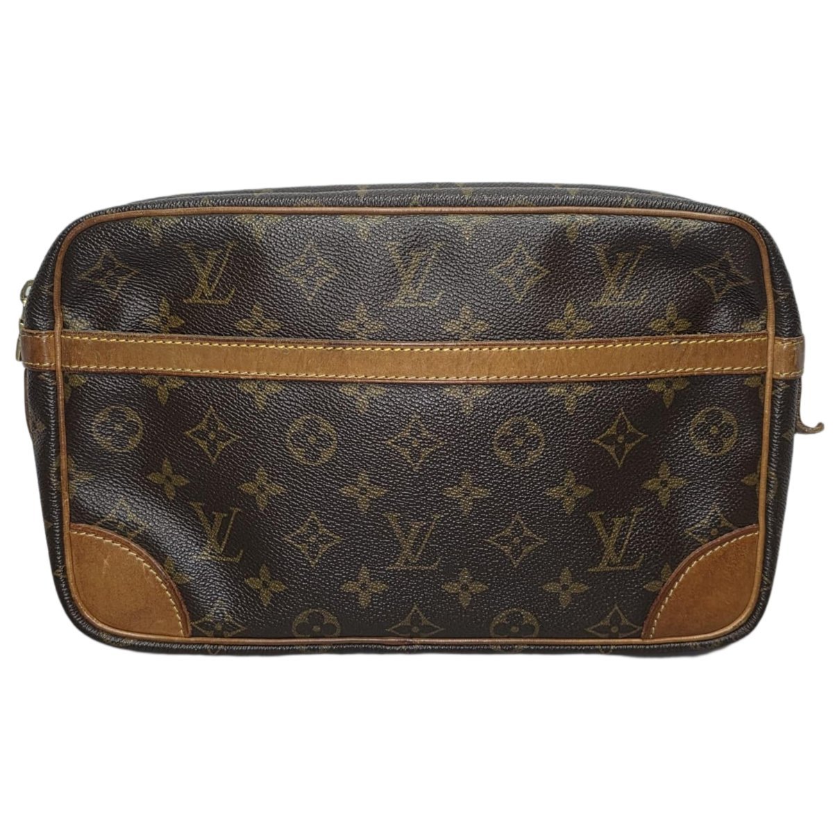 Leather clutch bag