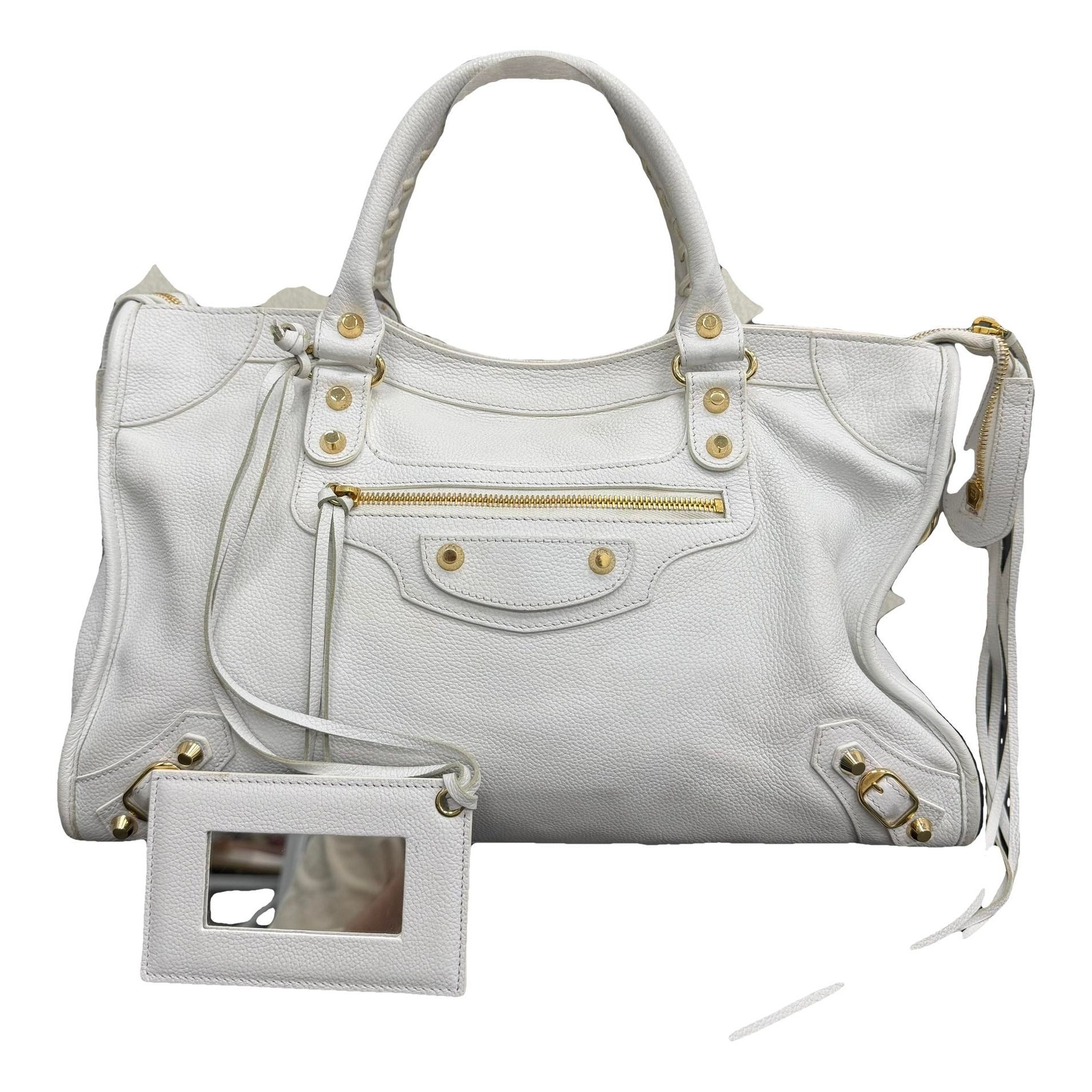 Classic Metalic leather handbag