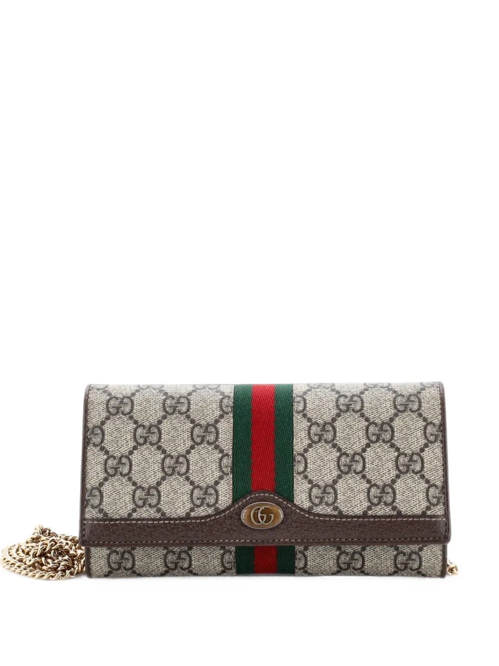 Ophidia Chain Wallet GG Coated Canvas crossbody bag