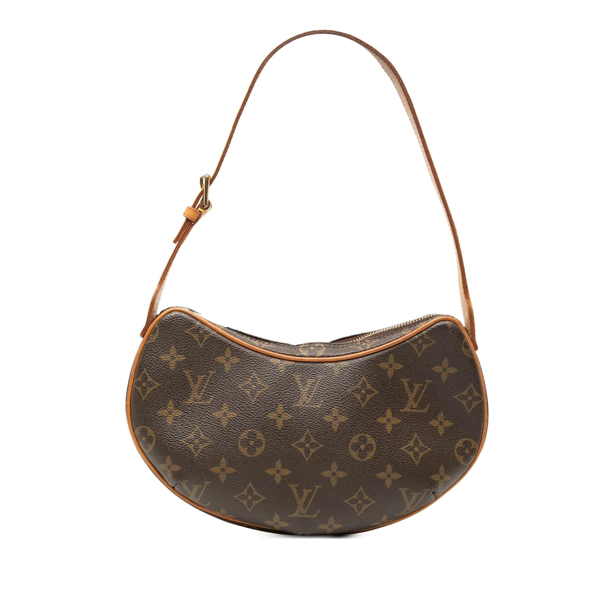 Croissant leather handbag