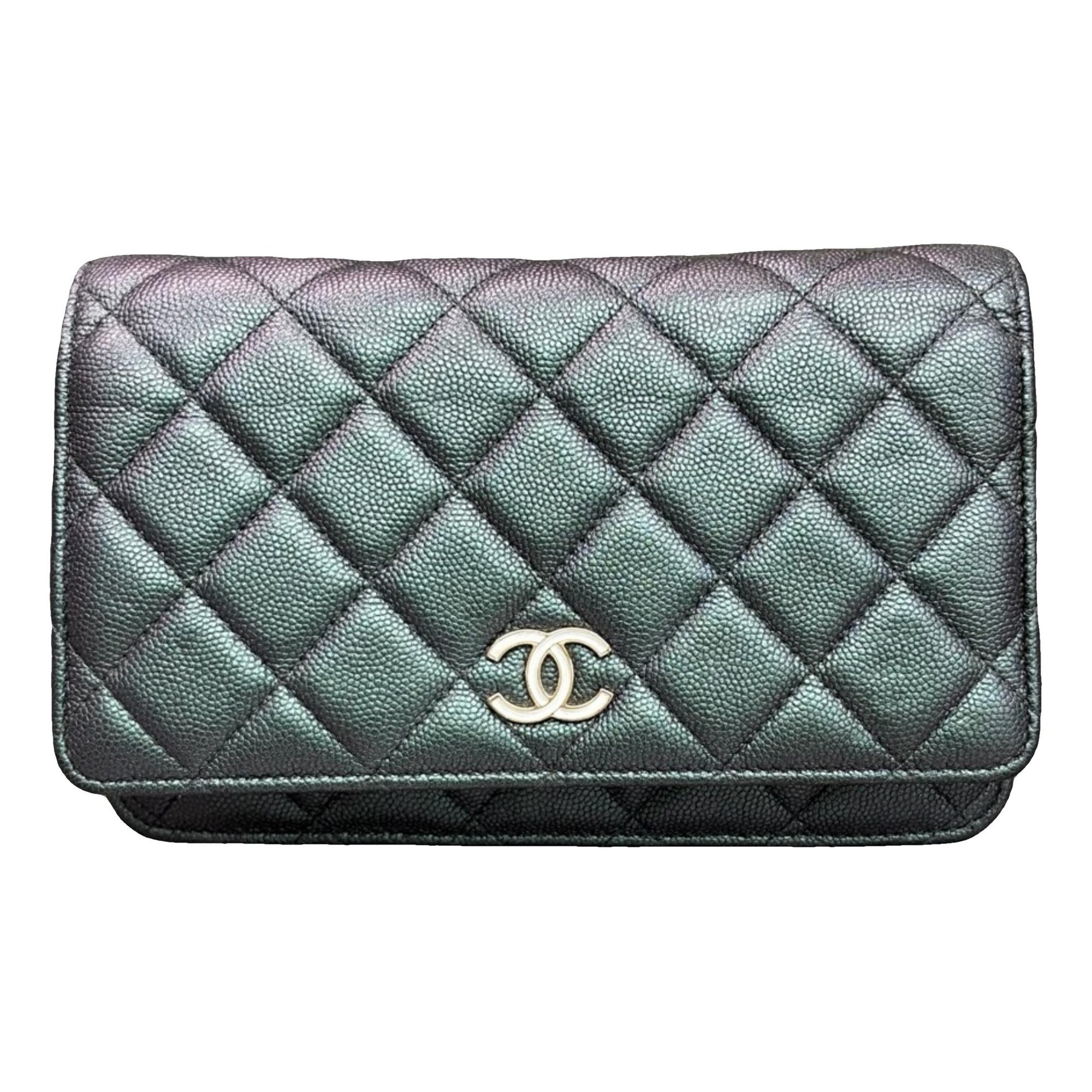 Wallet On Chain glitter crossbody bag