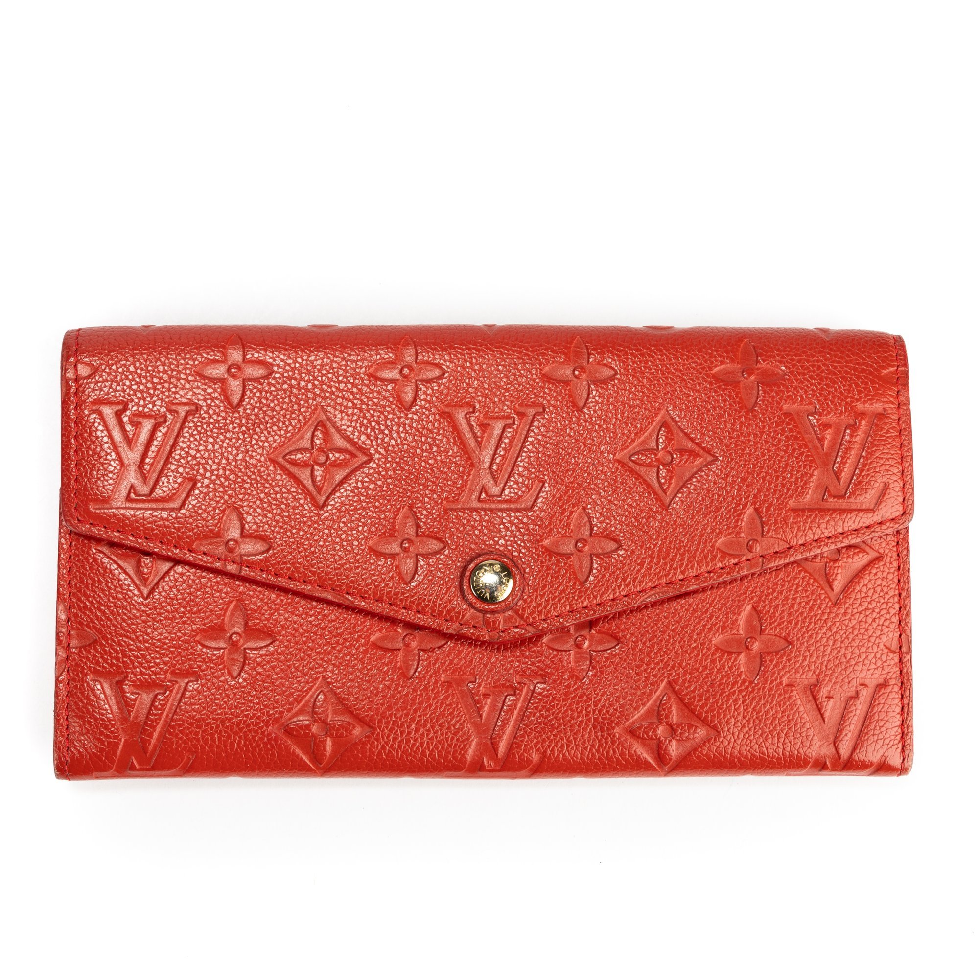 Leather clutch bag
