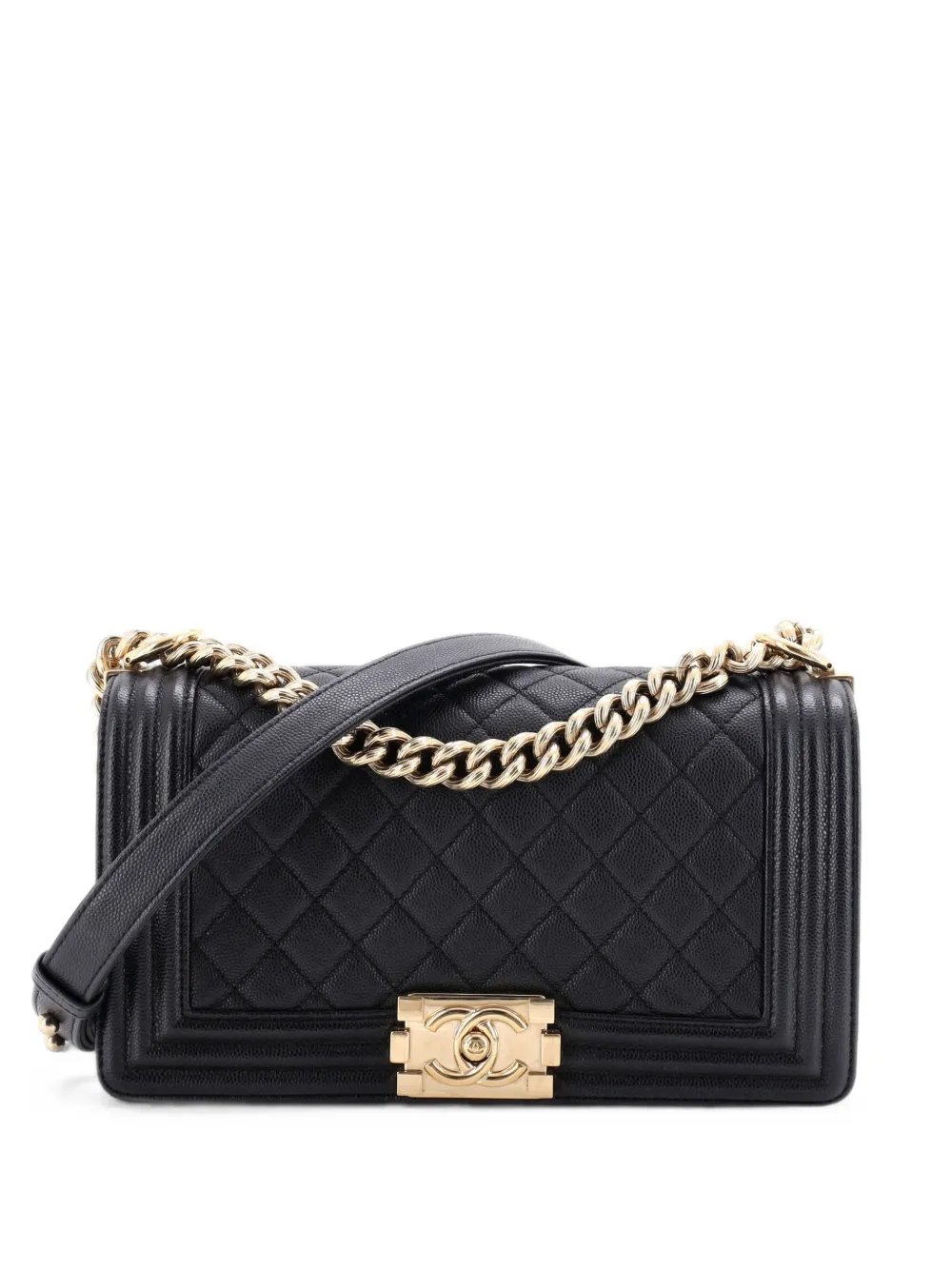Boy Flap Bag Quilted Caviar Old Medium crossbody bag