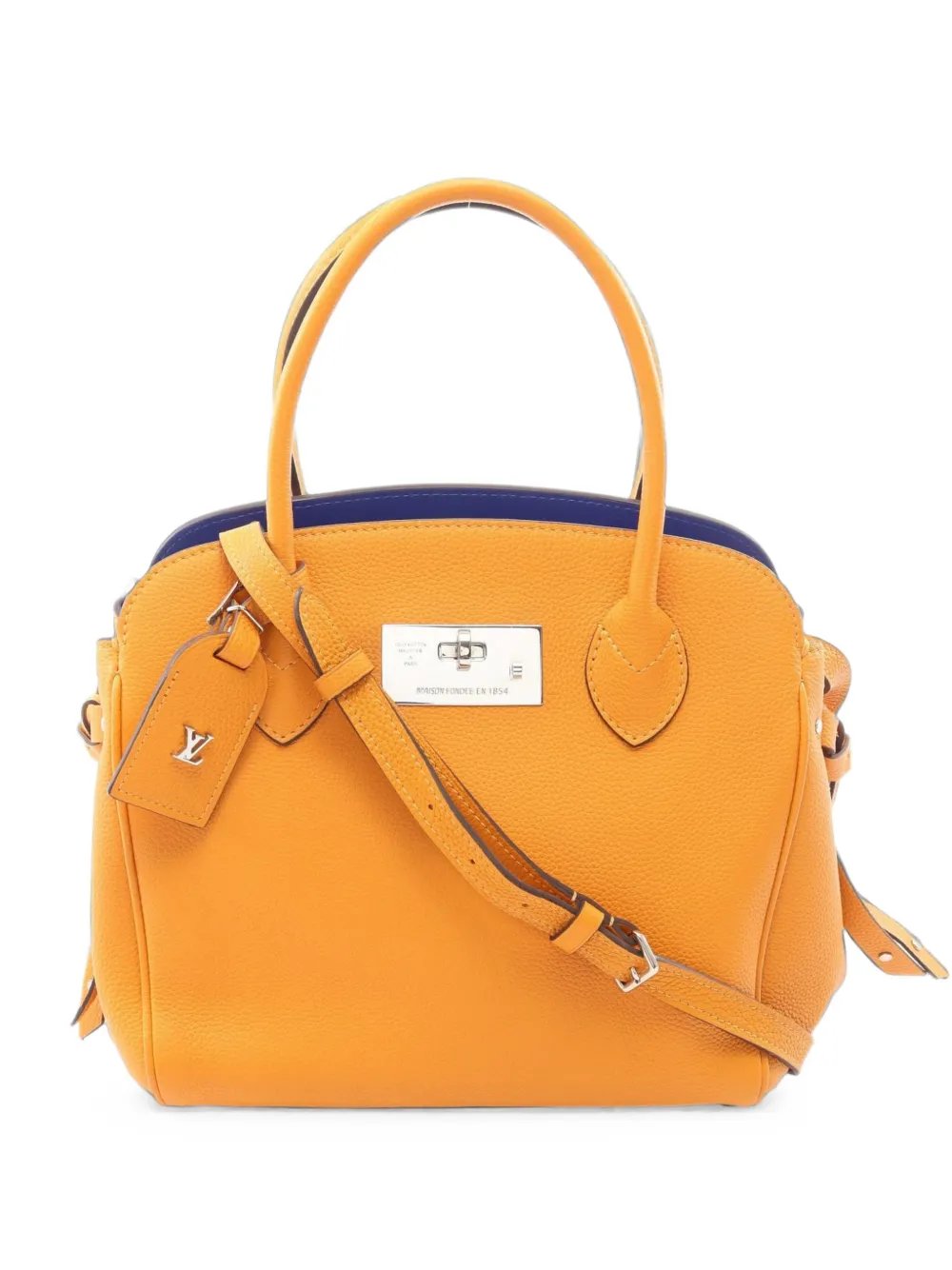 PM leather tote bag
