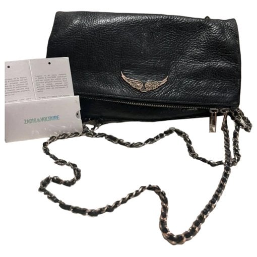 Rock leather clutch bag