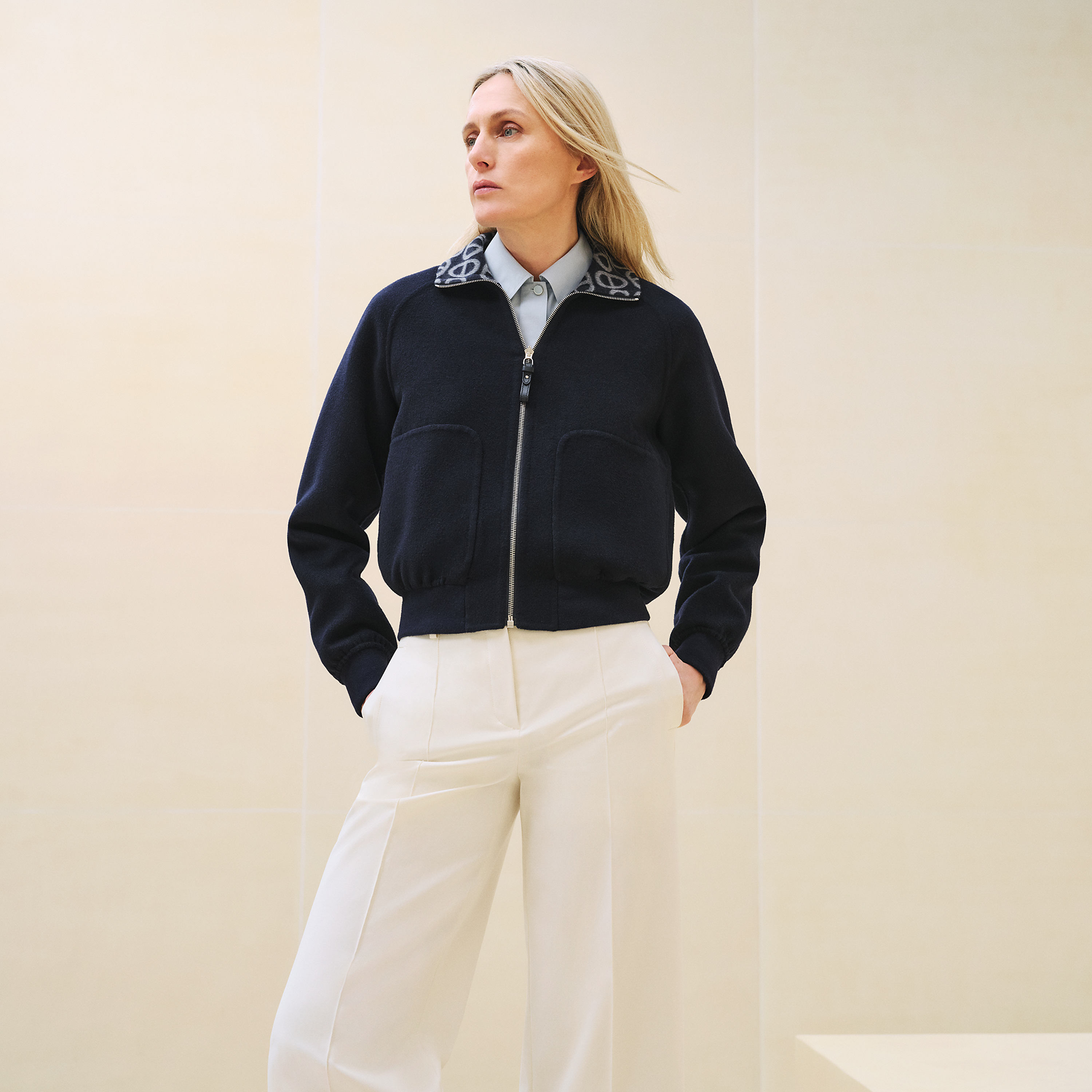 "Chaine d'Ancre" reversible bomber jacket