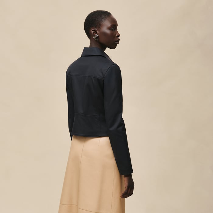 Noir Double Cotton Twill Jacket