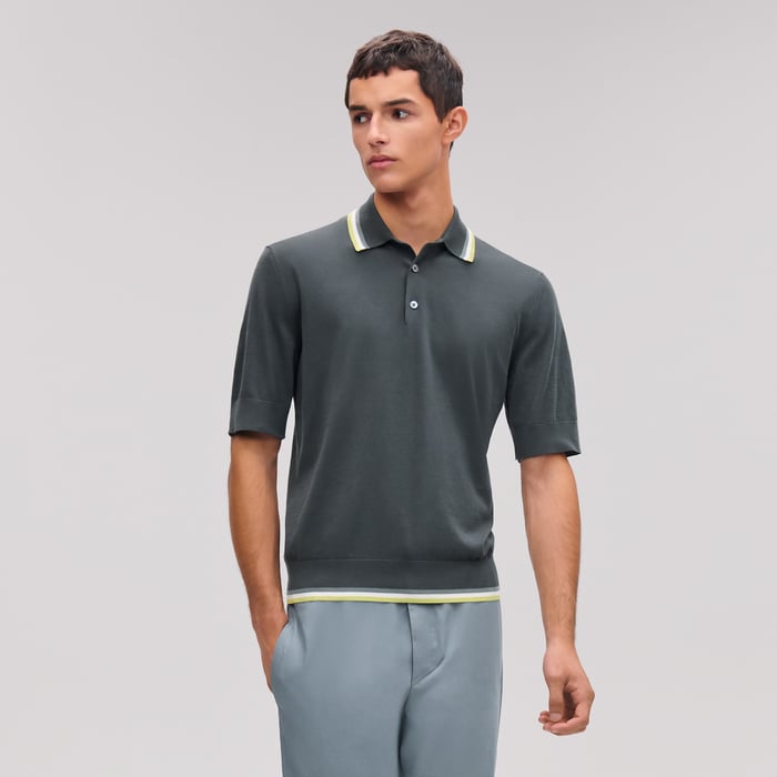 Orage "Rayures & Twist" Polo Shirt