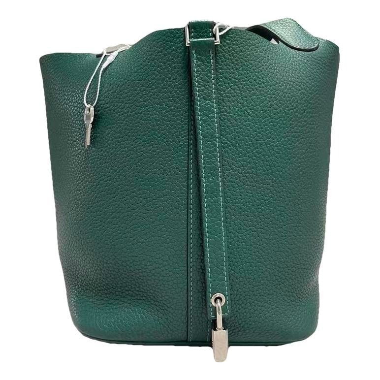 Picotin leather tote
