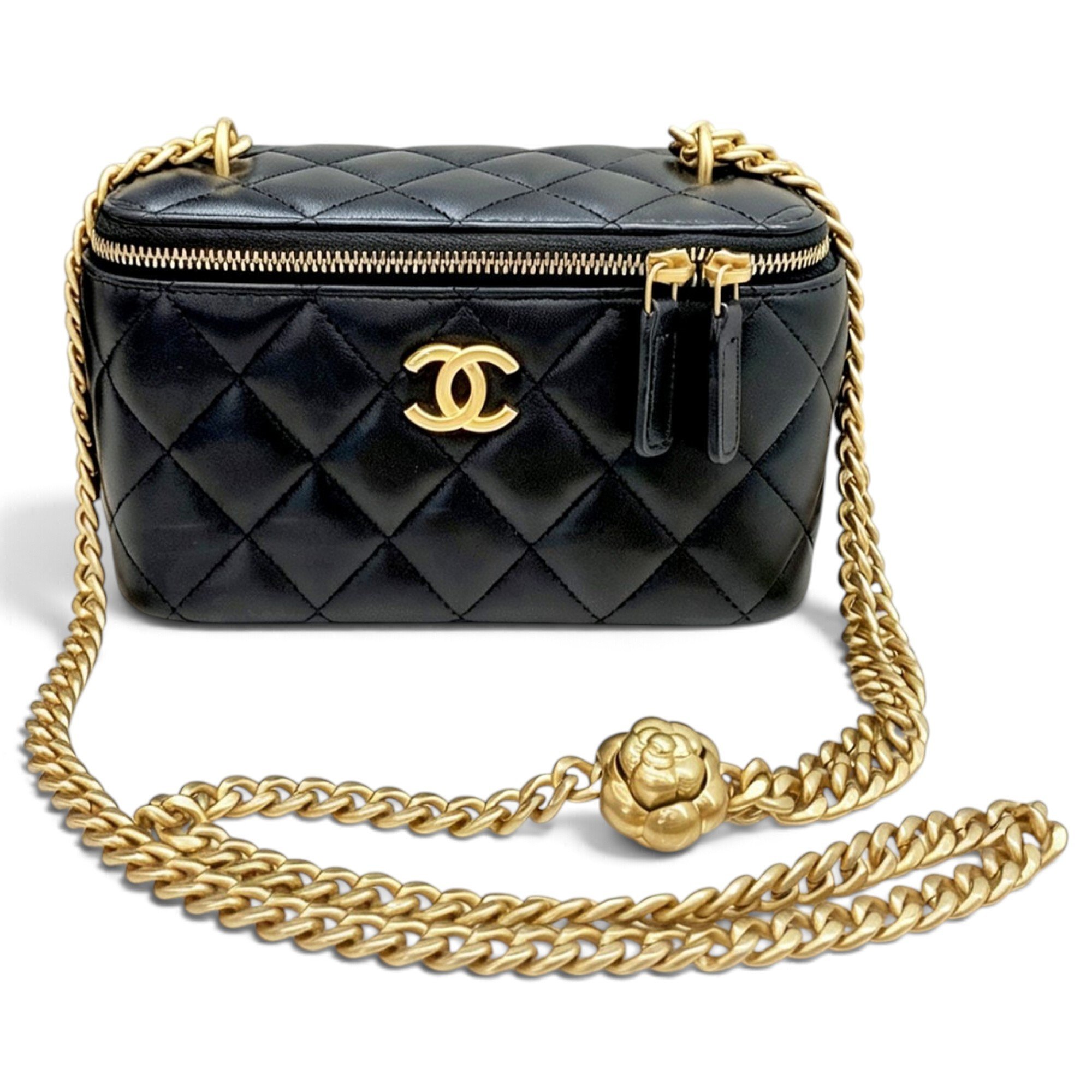 Trendy CC Vanity leather handbag