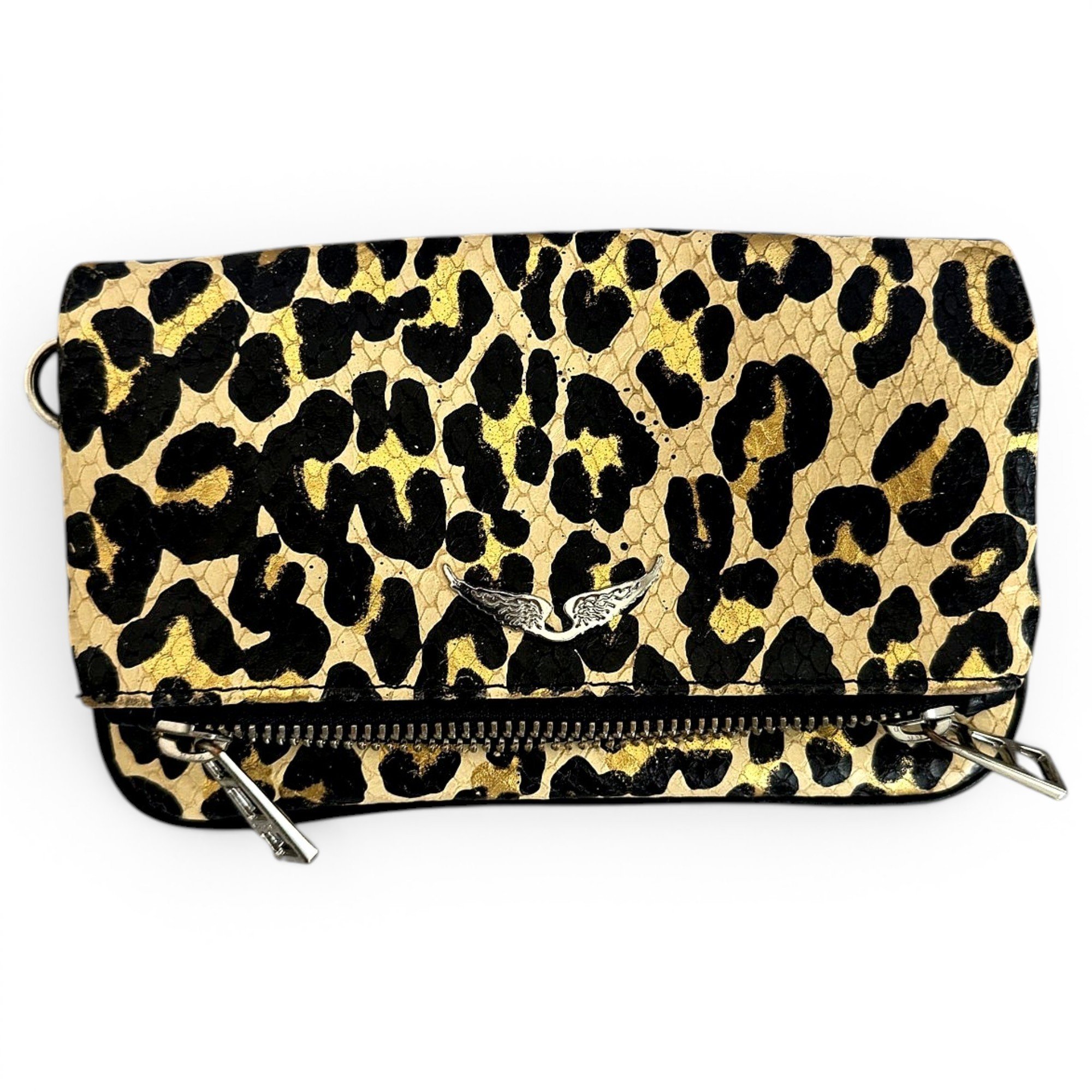 Rock leather crossbody bag