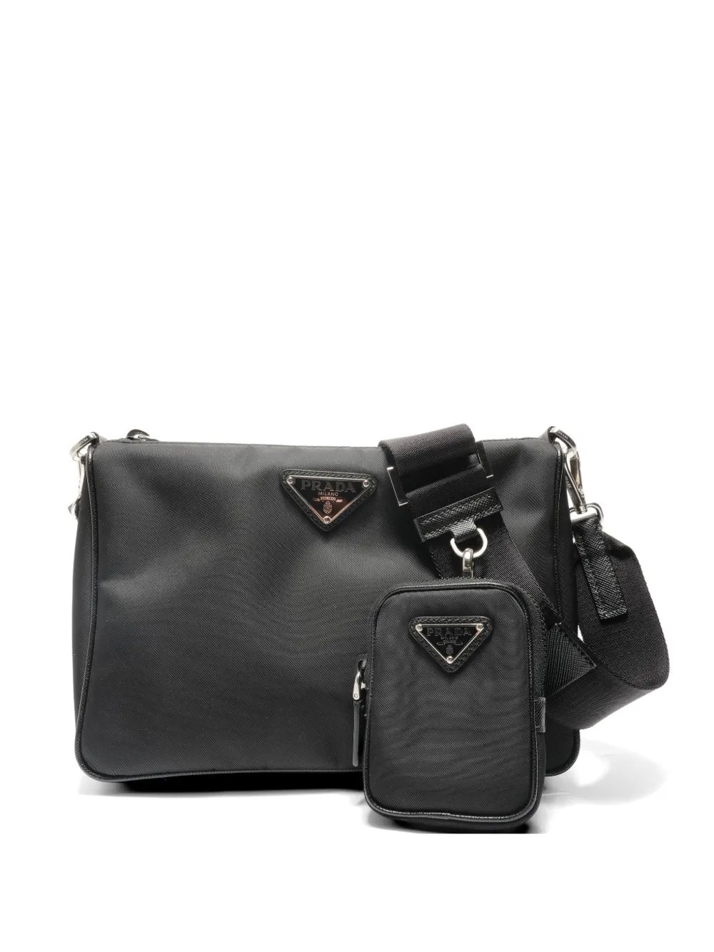 2012-2016 Triangle logo plate shoulder bag