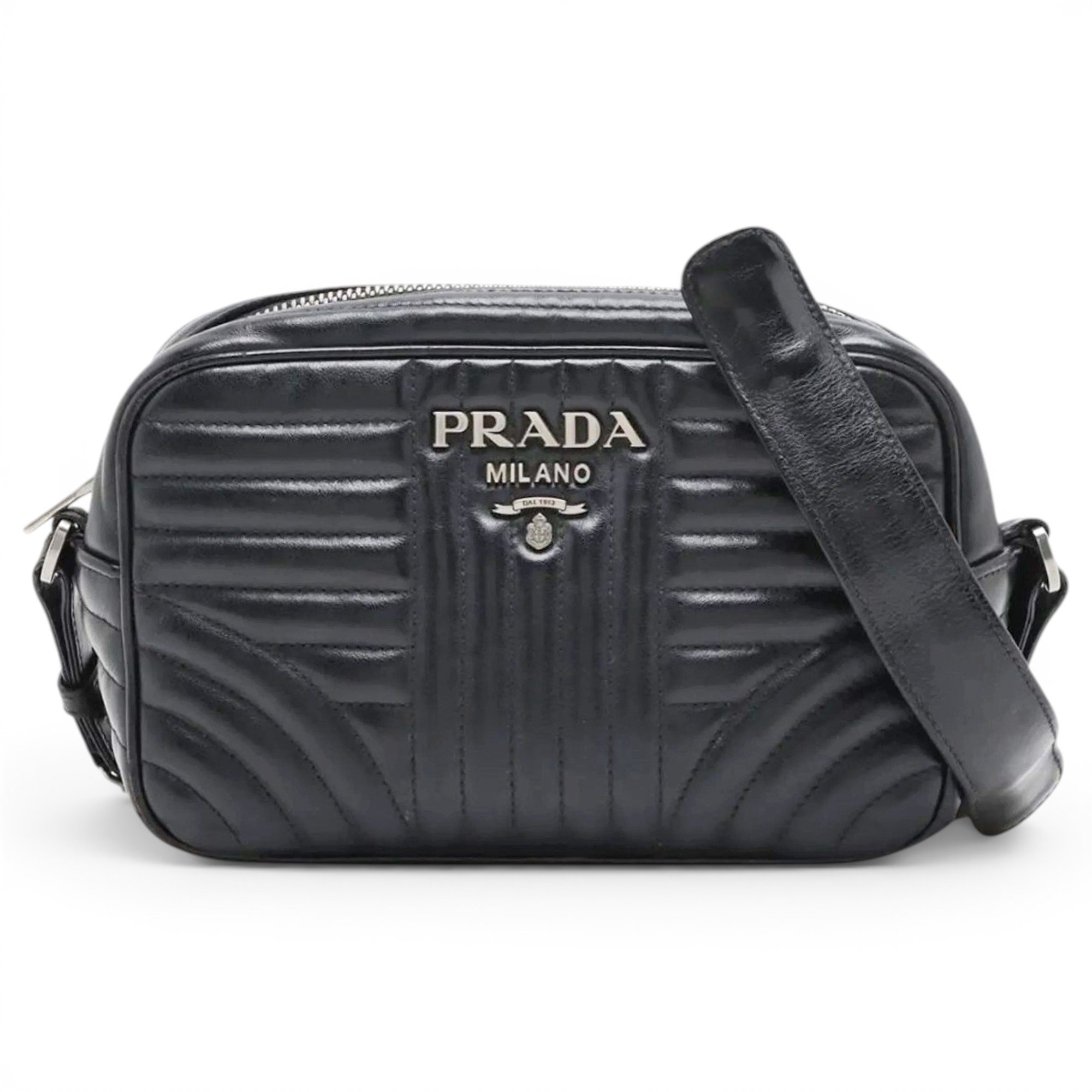 Diagramme leather handbag