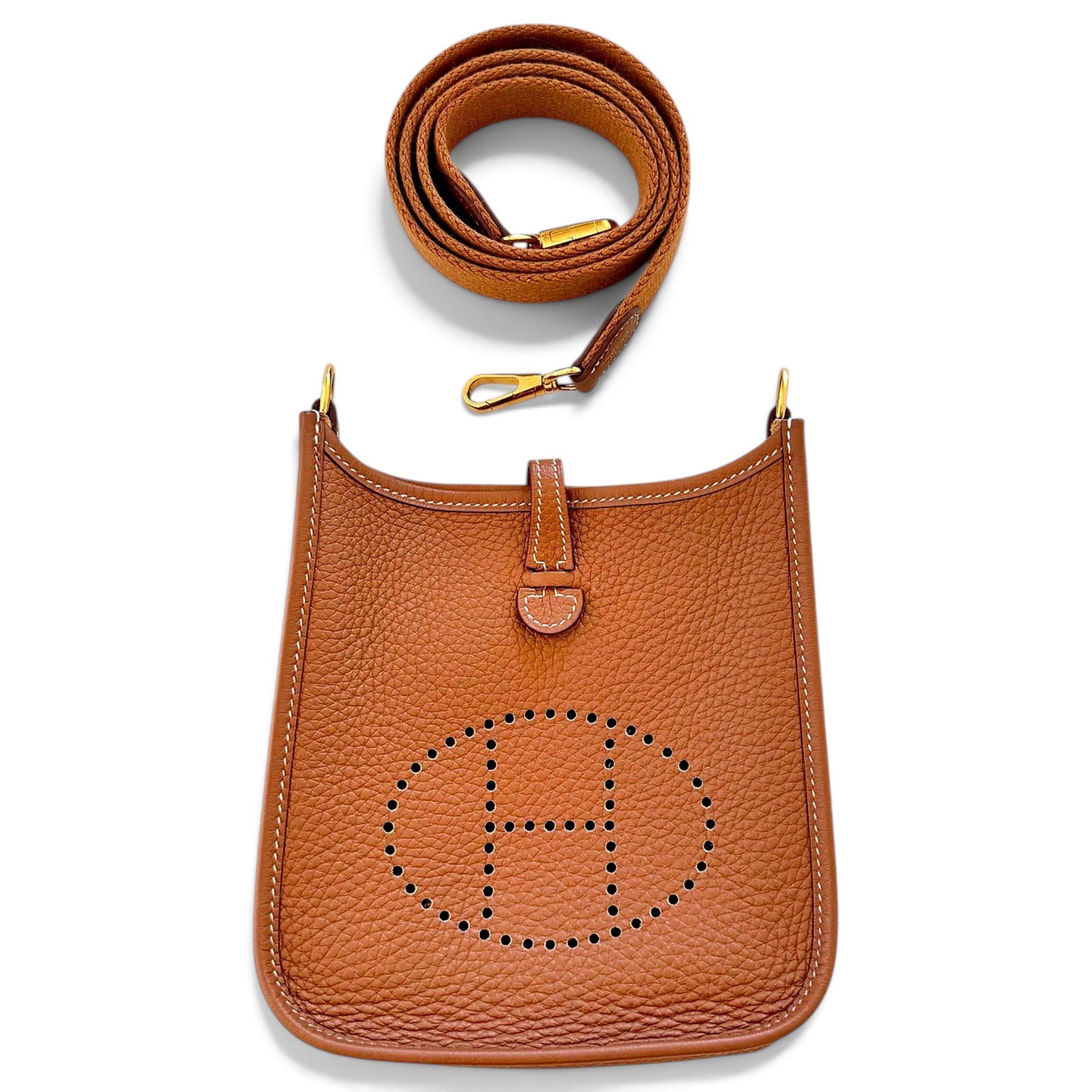 Mini Evelyne leather crossbody bag