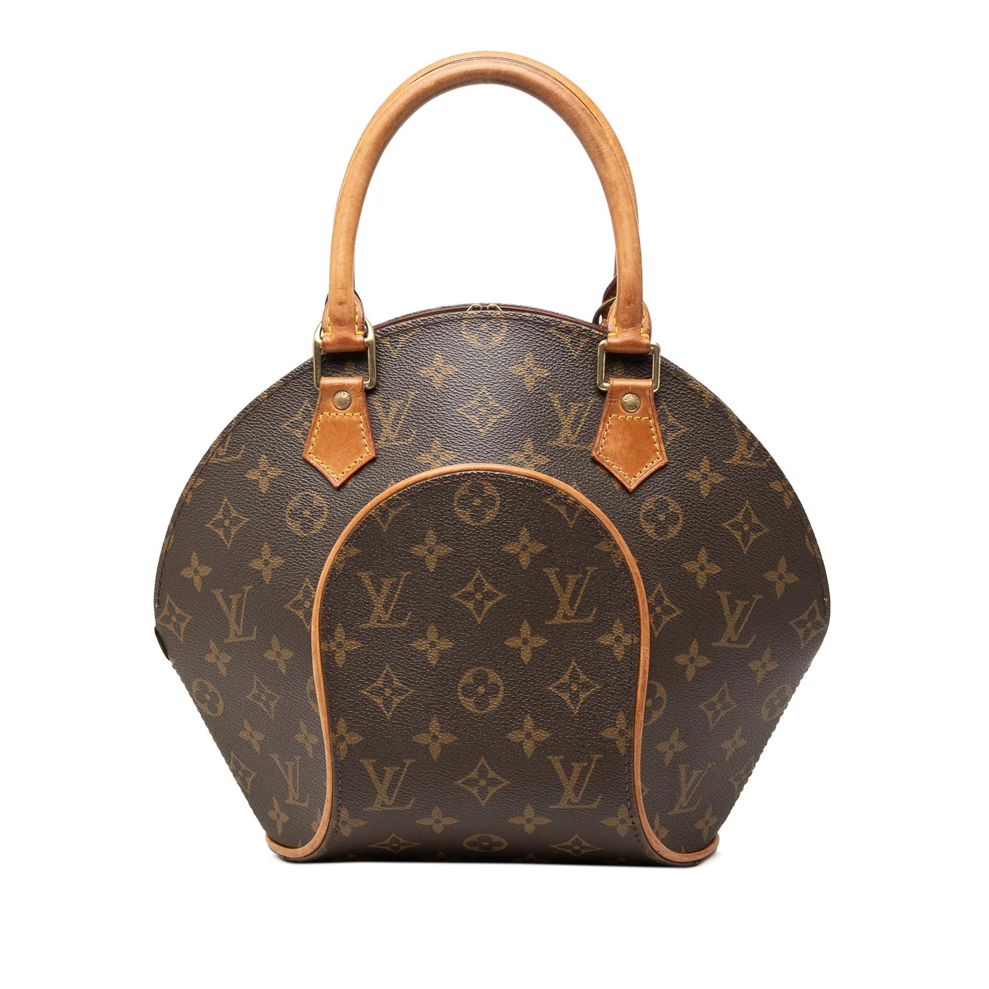 Ellipse leather handbag