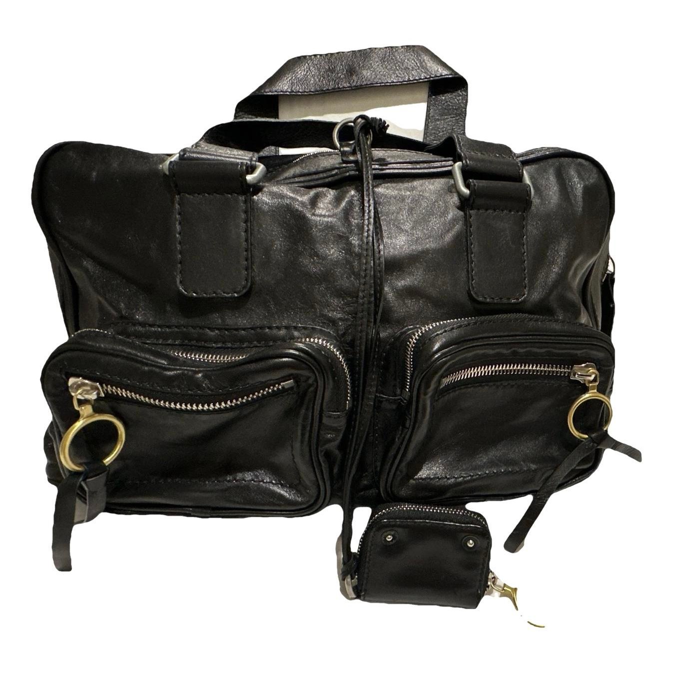 Leather tote