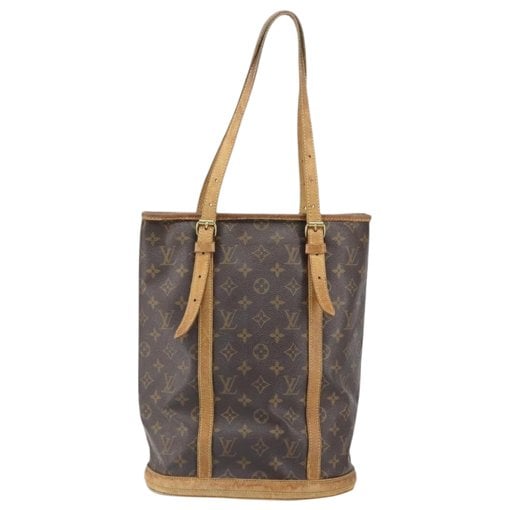 Bucket leather handbag