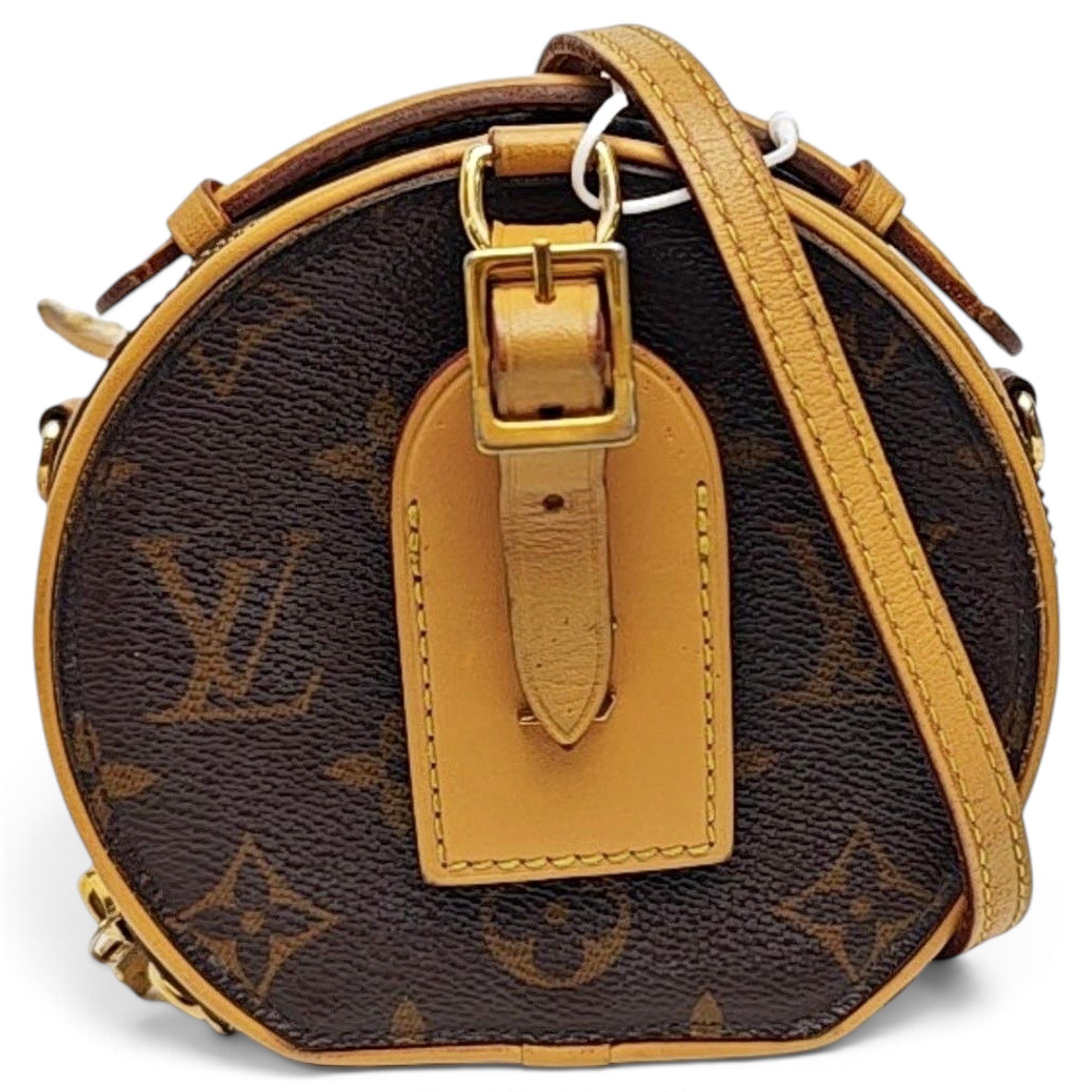 Micro boite chapeau leather handbag