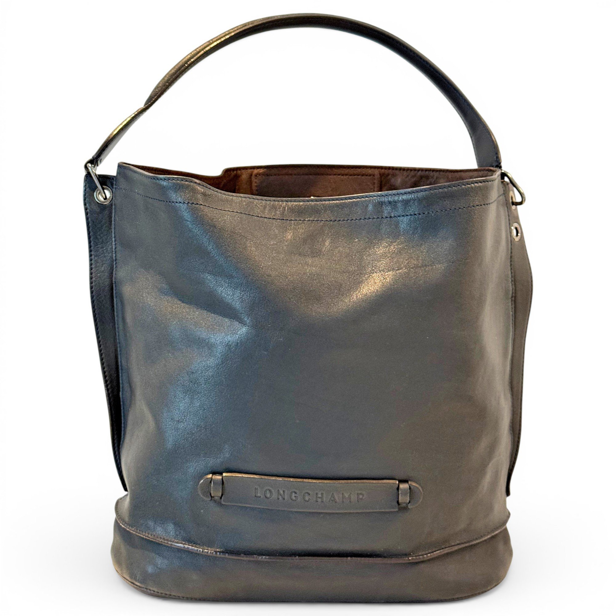 3D leather handbag