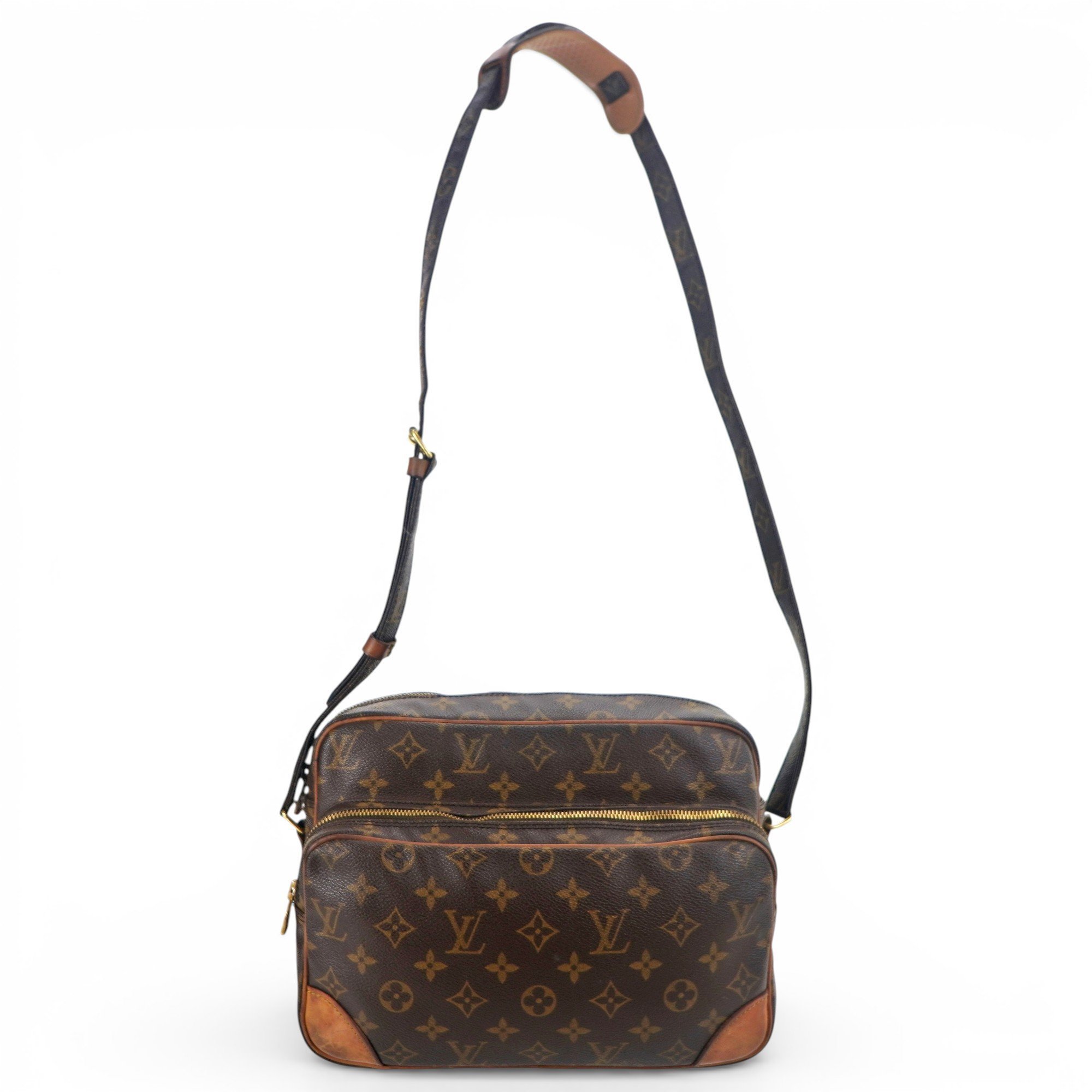 Nile leather crossbody bag