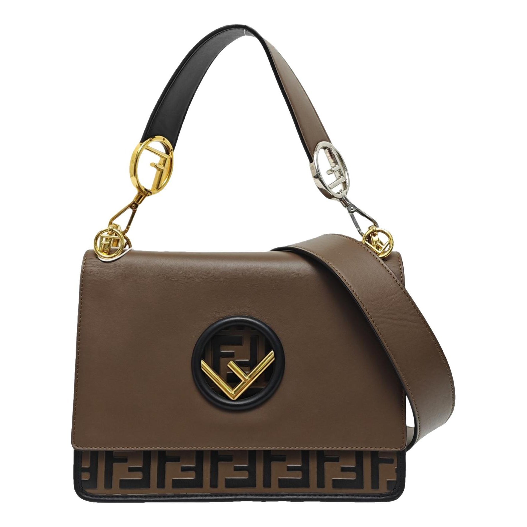 Kan I Logo leather handbag