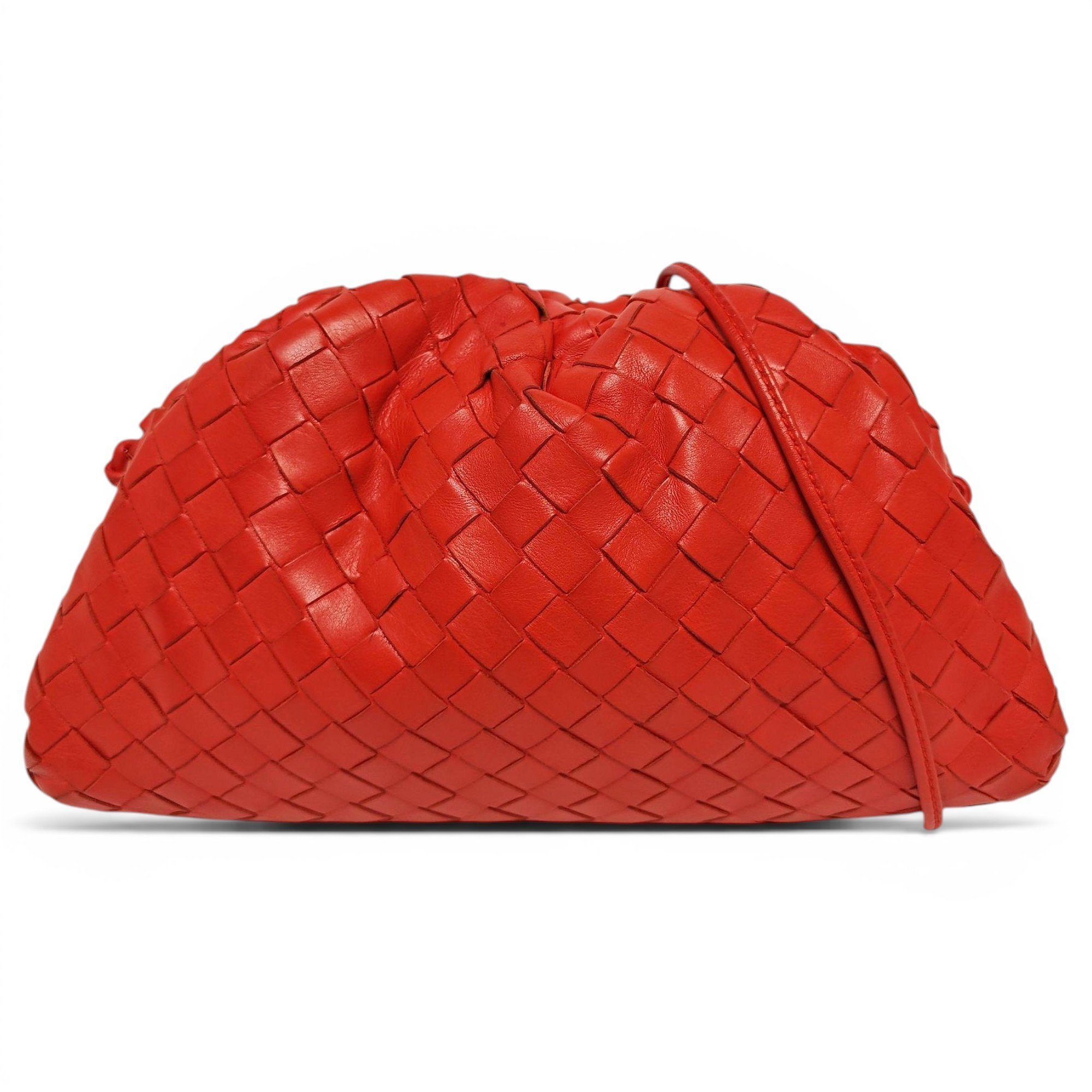 Pouch leather crossbody bag