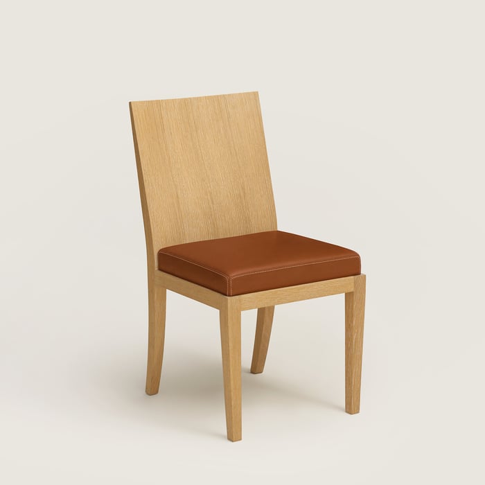 Fauve Reeditions J.-m. Frank Par Hermès Chair With Padded Seat