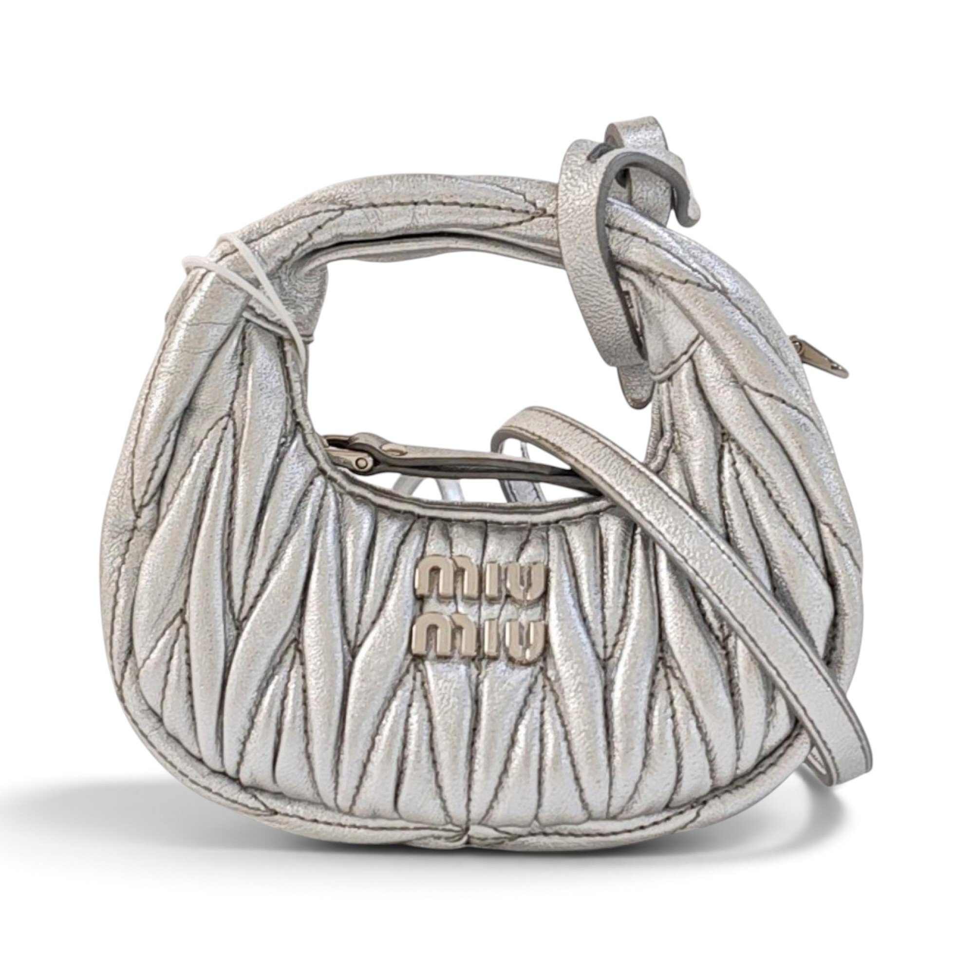 Miu Wander leather handbag