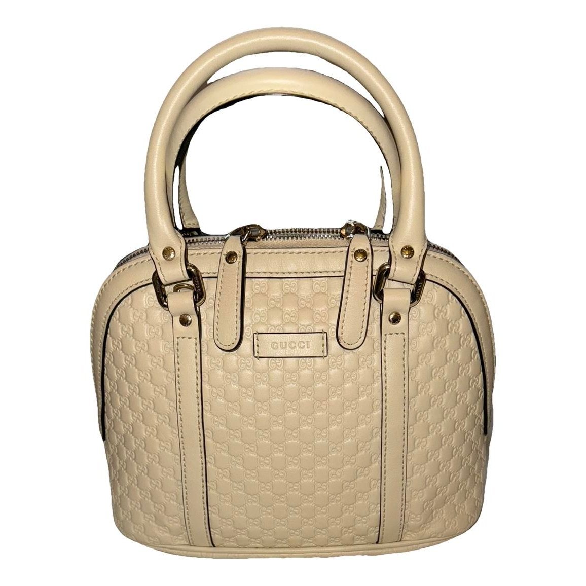 Dôme leather handbag