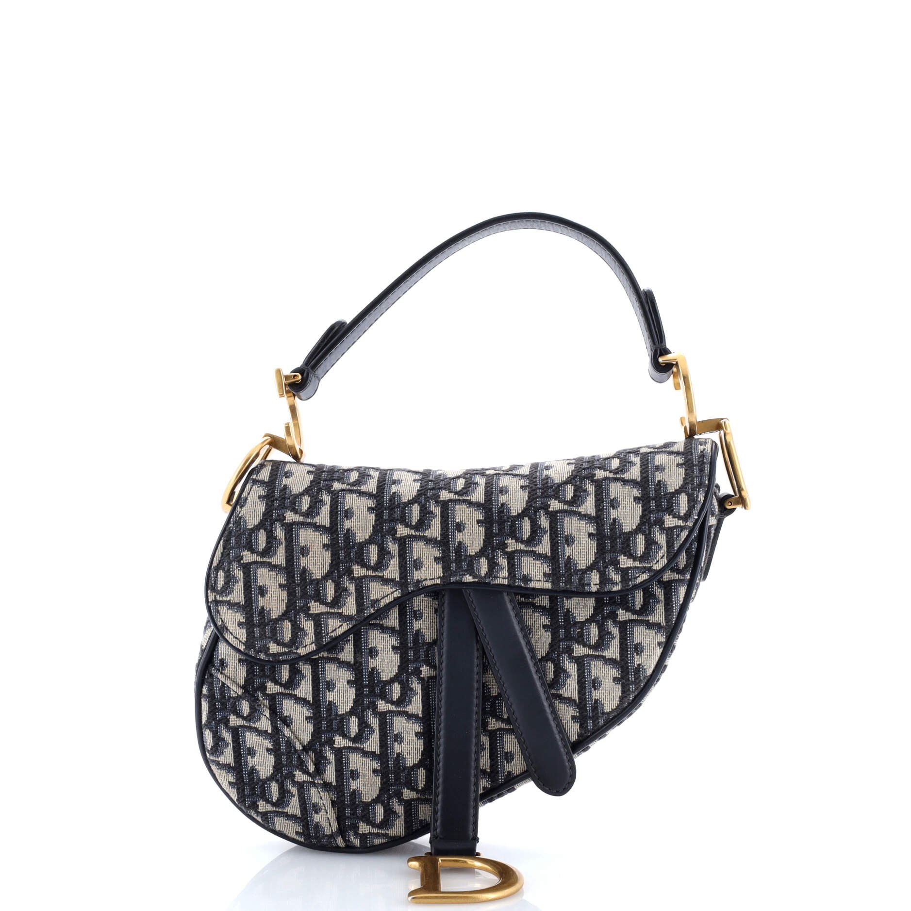 Dior Saddle Handbag Oblique Canvas Mini