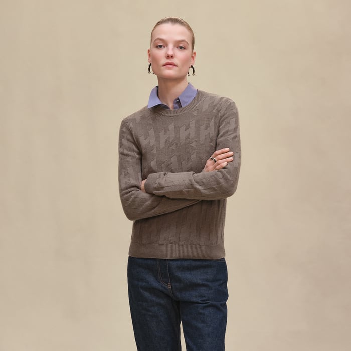 "H" Long-sleeve Sweater