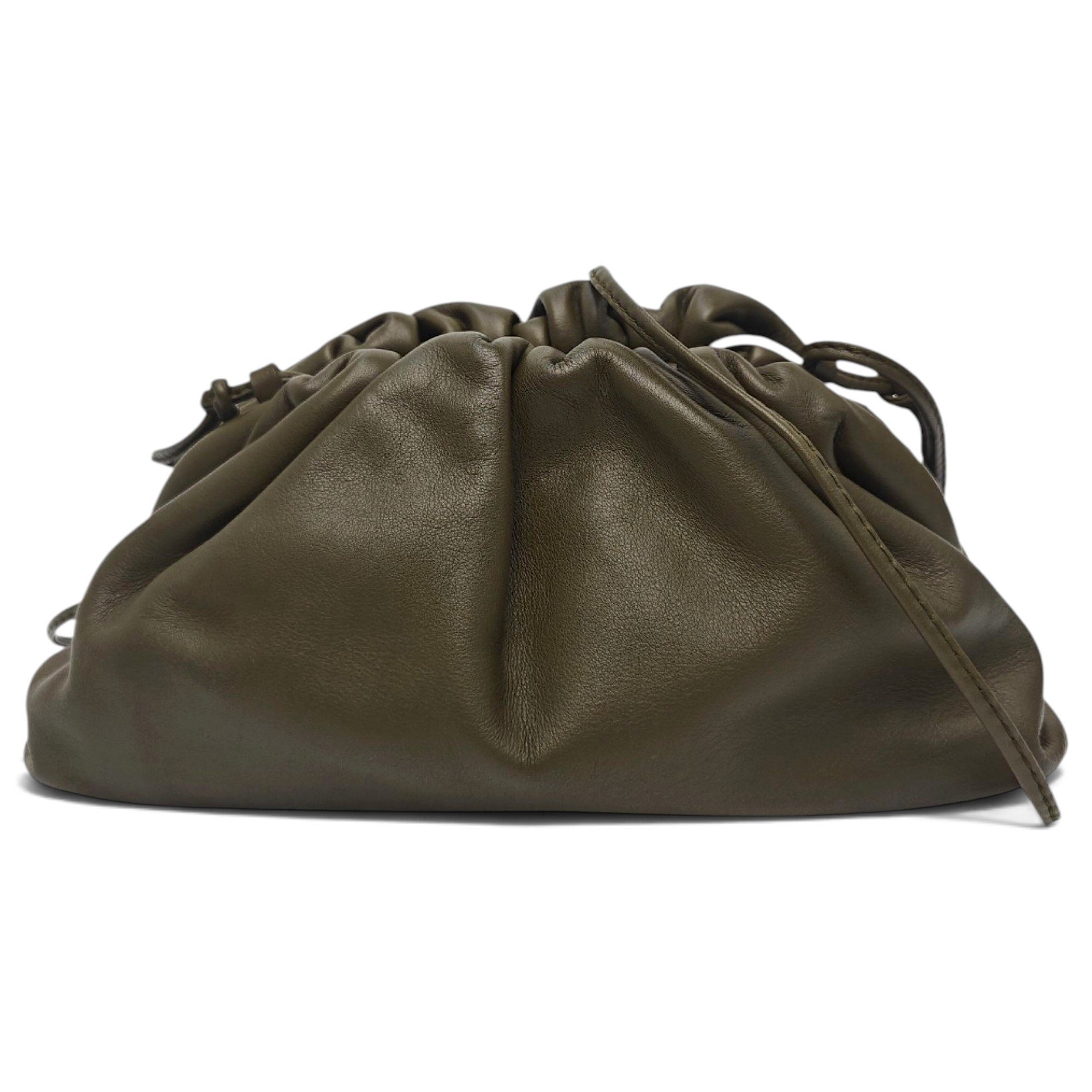 Pouch leather handbag