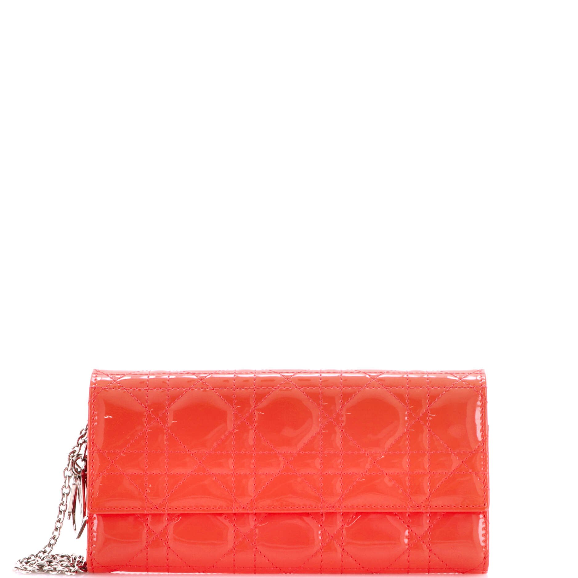 Lady Dior Rendez Vous Short Chain Wallet Cannage Quilt Patent