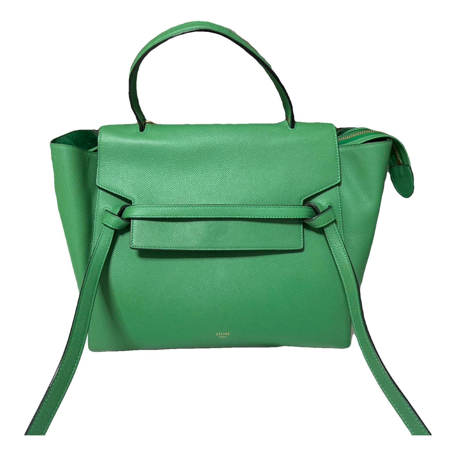 Belt leather handbag