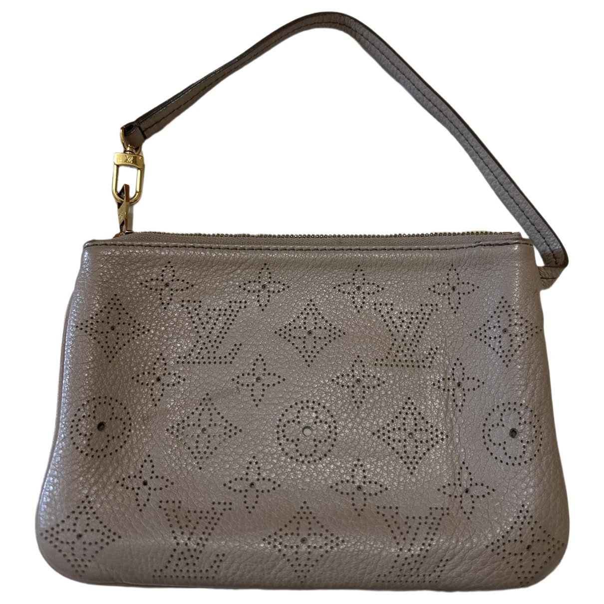 Leather clutch bag