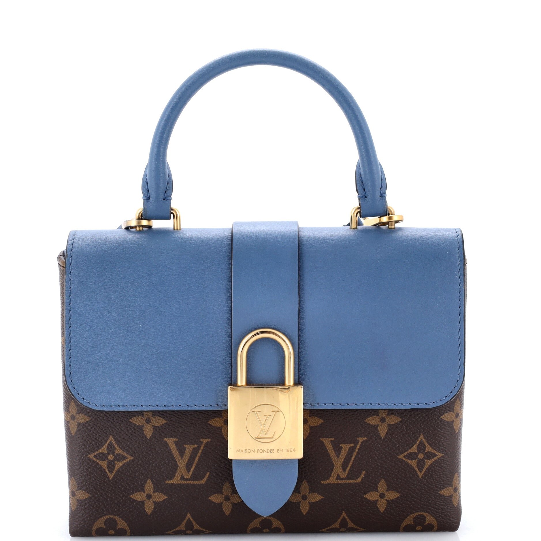 Locky Handbag Monogram Canvas with Leather BB