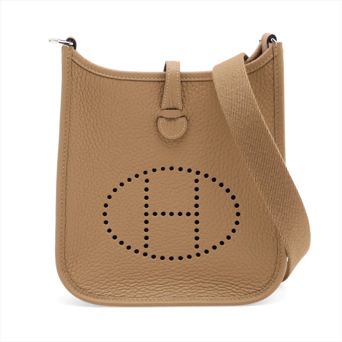 Hermès evelyn 16 TPM Amazon Taurillon Clemence Dune Silver Metal Fittings