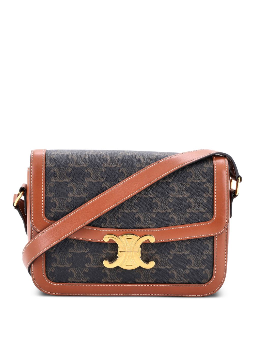 Triomphe Triomphe Coated Canvas Medium shoulder bag
