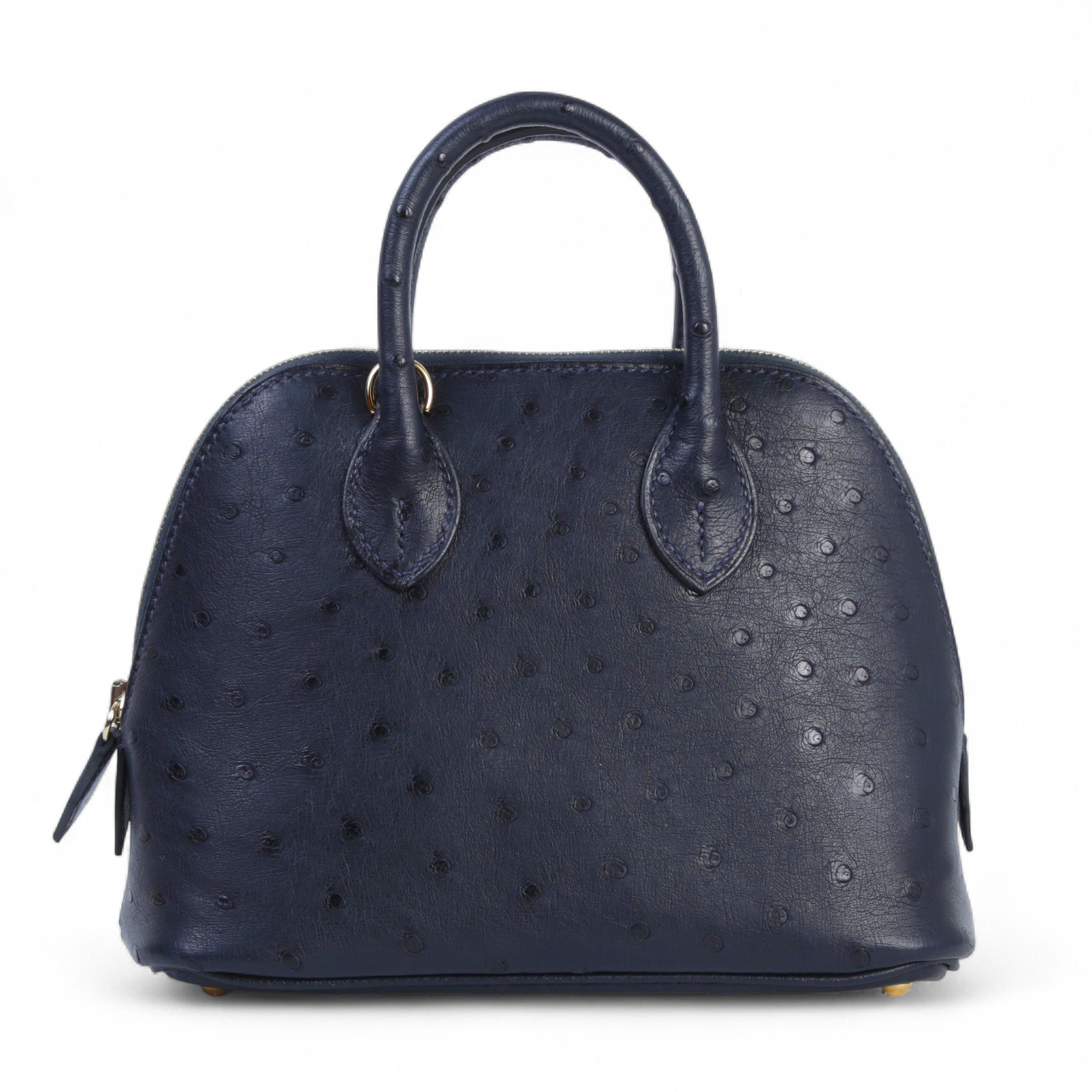 Hermes Unused ( Rank NS ) HERMÈS Mini Bolide 1923 Caban (3Y) Ostrich Gold hardware U (2022)