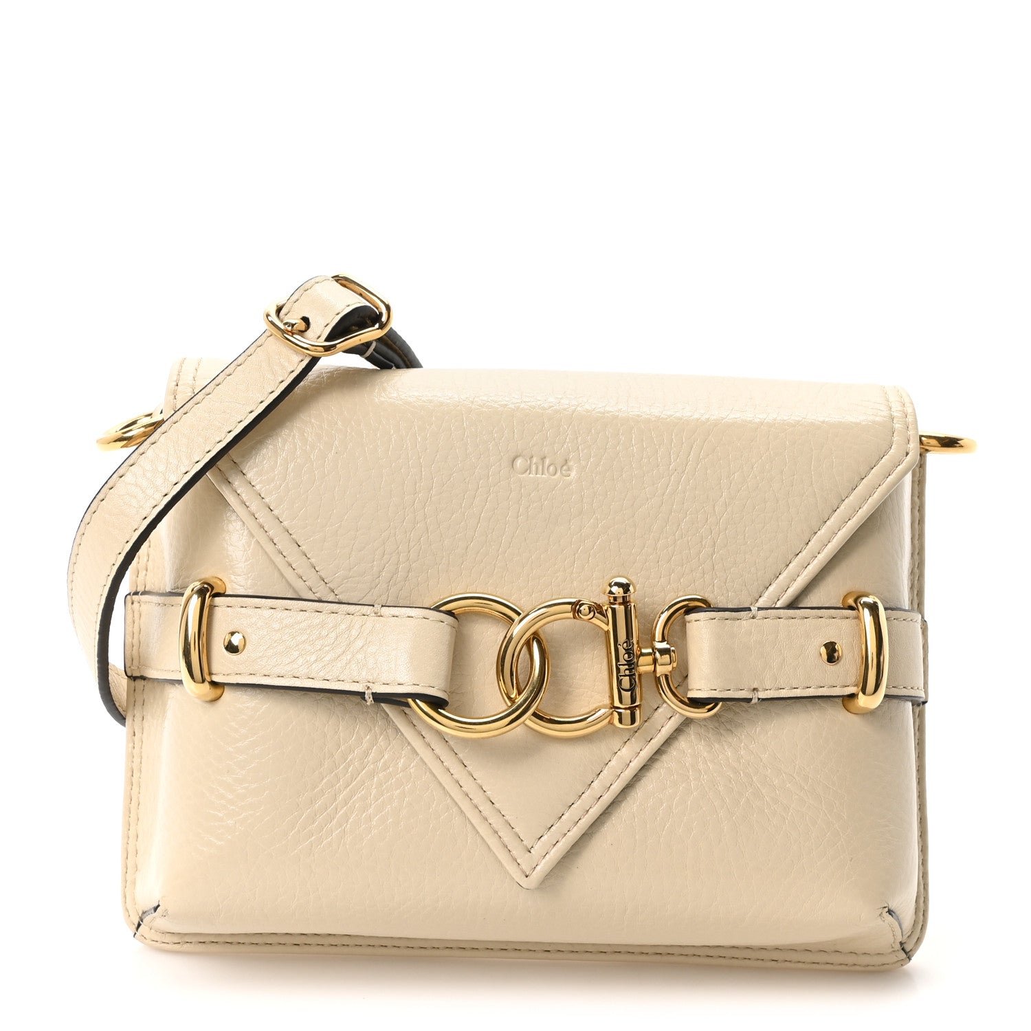 Chloe Calfskin Mini Cape Crossbody Sweet Beige